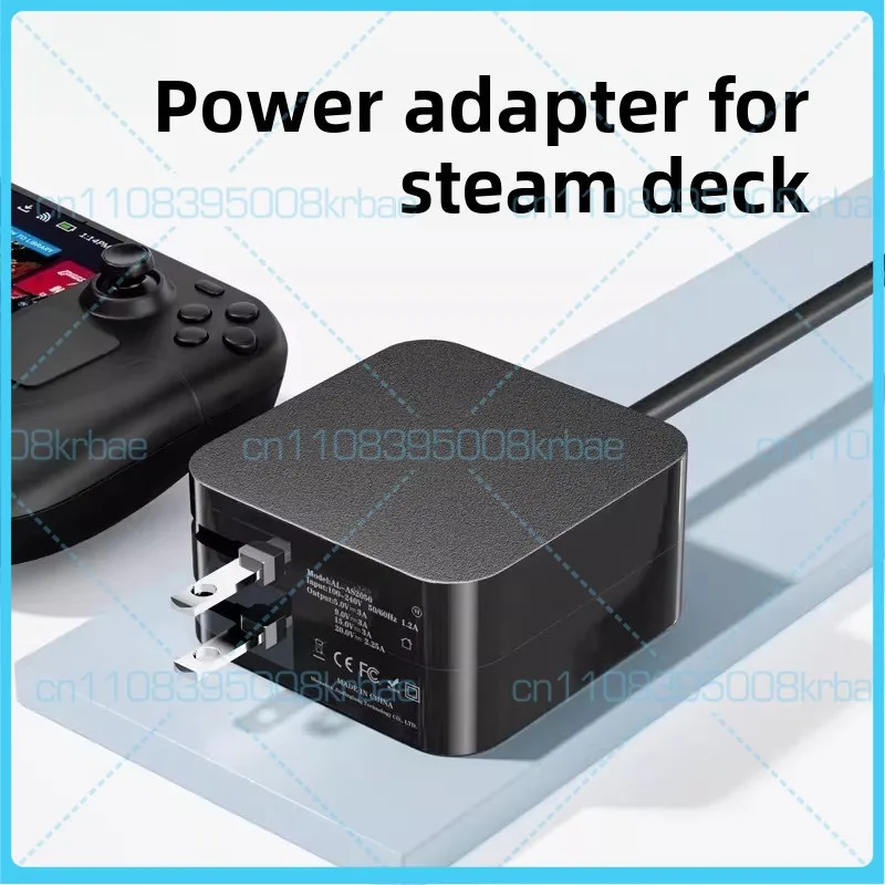 Cargador Rápido de 45W para Steam Deck y Switch, Adaptador de Corriente, Cable de Carga, Accesorios para Base