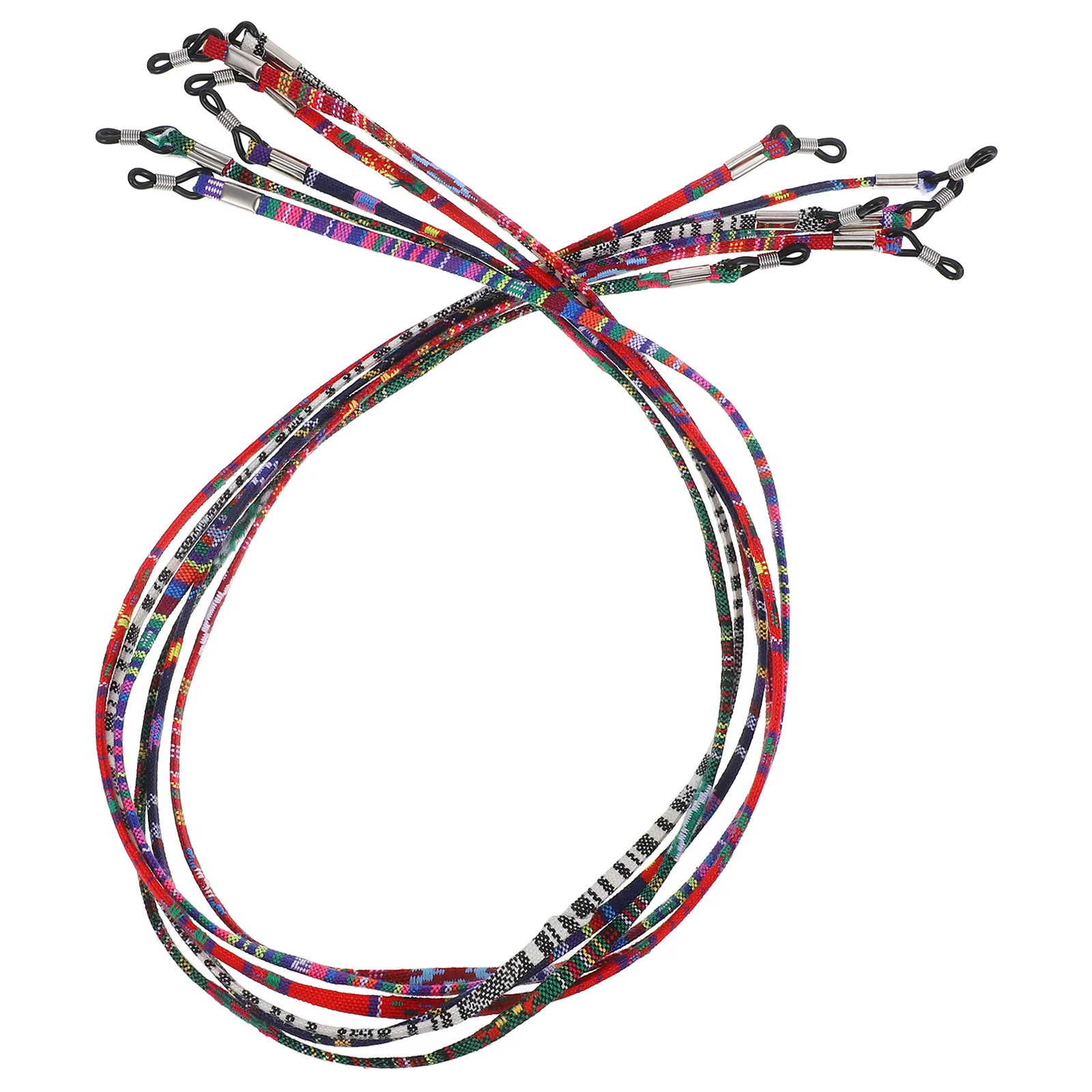 

6Pcs Eyeglass Chain Holder Ethnic Style Flexible Cord for Nearsighted Anti-Slip Eyewear Retainer Universal Glasses