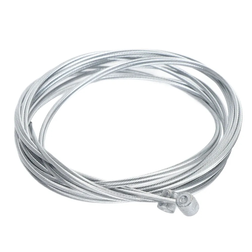 10PCS Zinc Coated Bike Brake Cable Silver 1.8m Length Bicycle Brake Cable Lightweight 1.5 mm Diameter Brake Cable Replacement