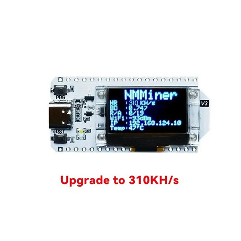 

USB Nerdminer Solo Lottery BTC Miner 310 кГц/с 863-928 МГц Lora 32 V3 с Wi-Fi и подключением BLE-A36R