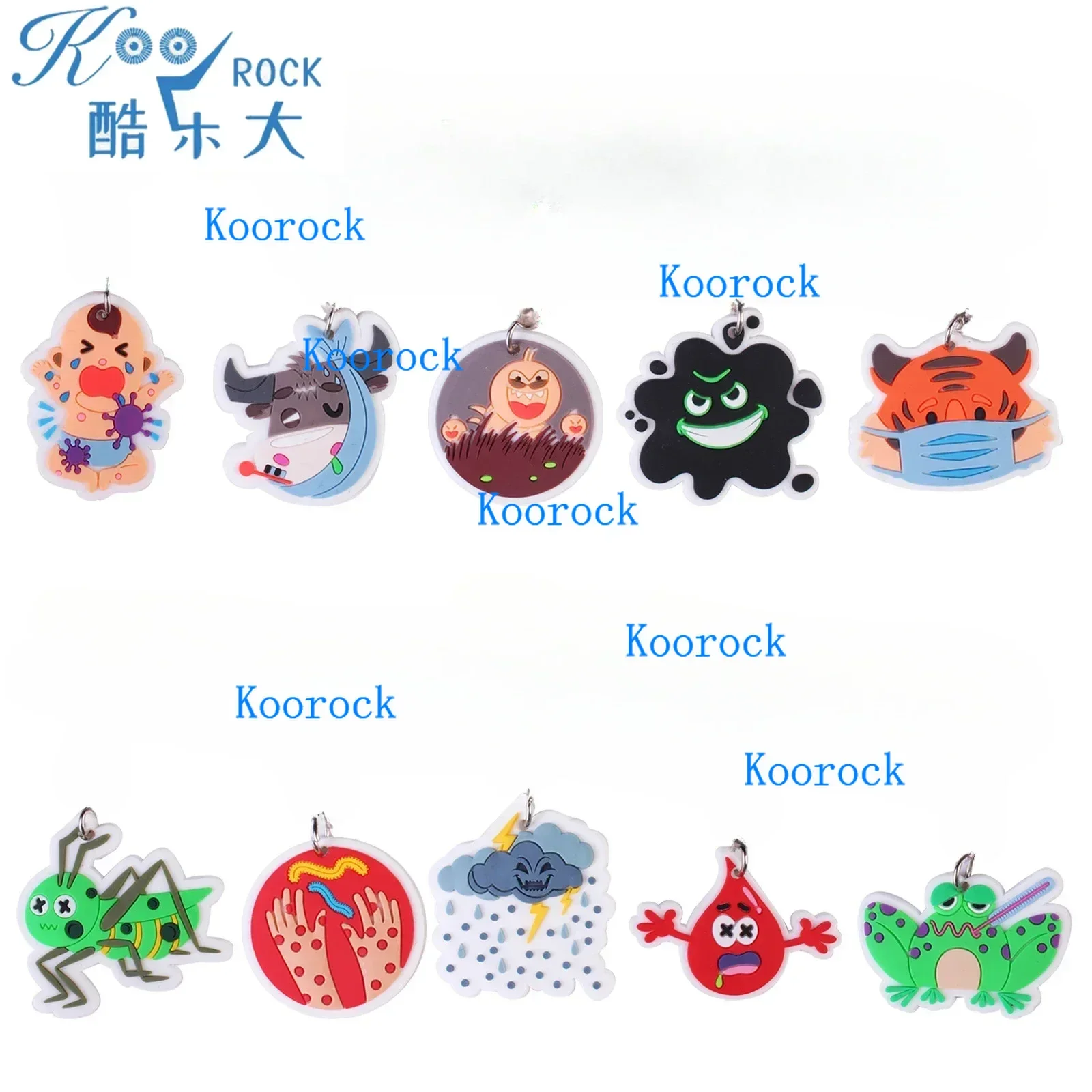 PVC Passover Jewish Festival Accessories, Colorful Ten Plagues Finger Ring Toys -  for Seder Fun & Family Celebrations