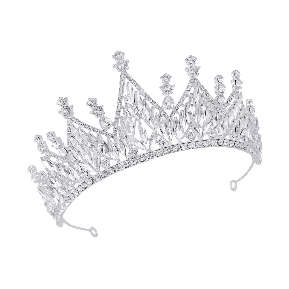 

1Pcs Bride Crown Crystal Headdress Baroque Alloy Wedding Headband Hair Decoration Elegant Bridal Wedding Hair Accessories