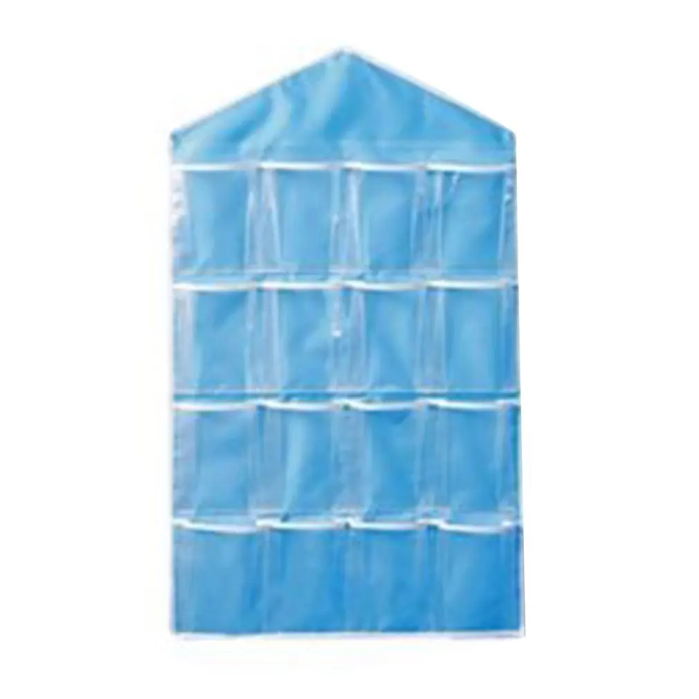Hot 16 tasche guardaroba trasparente borsa appesa calzini reggiseno biancheria intima cancelleria Rack appendiabiti salvaspazio organizzatore ordinato