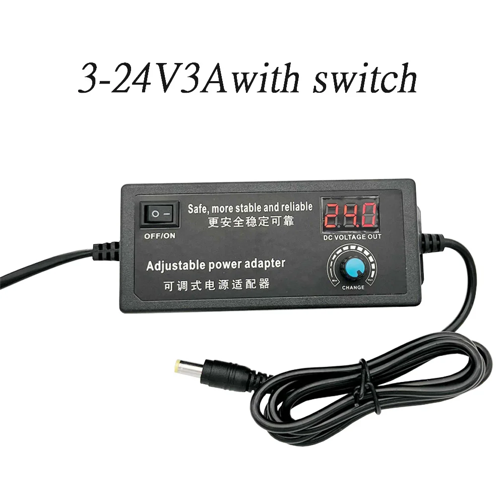 Adjustable AC to DC power supply 220V to 12V 3V 5V 6V 9V 12V 15V 18V 24V 1A 2A 3A 5A Universal Adapter12V1A 2A 3A 4A 5A