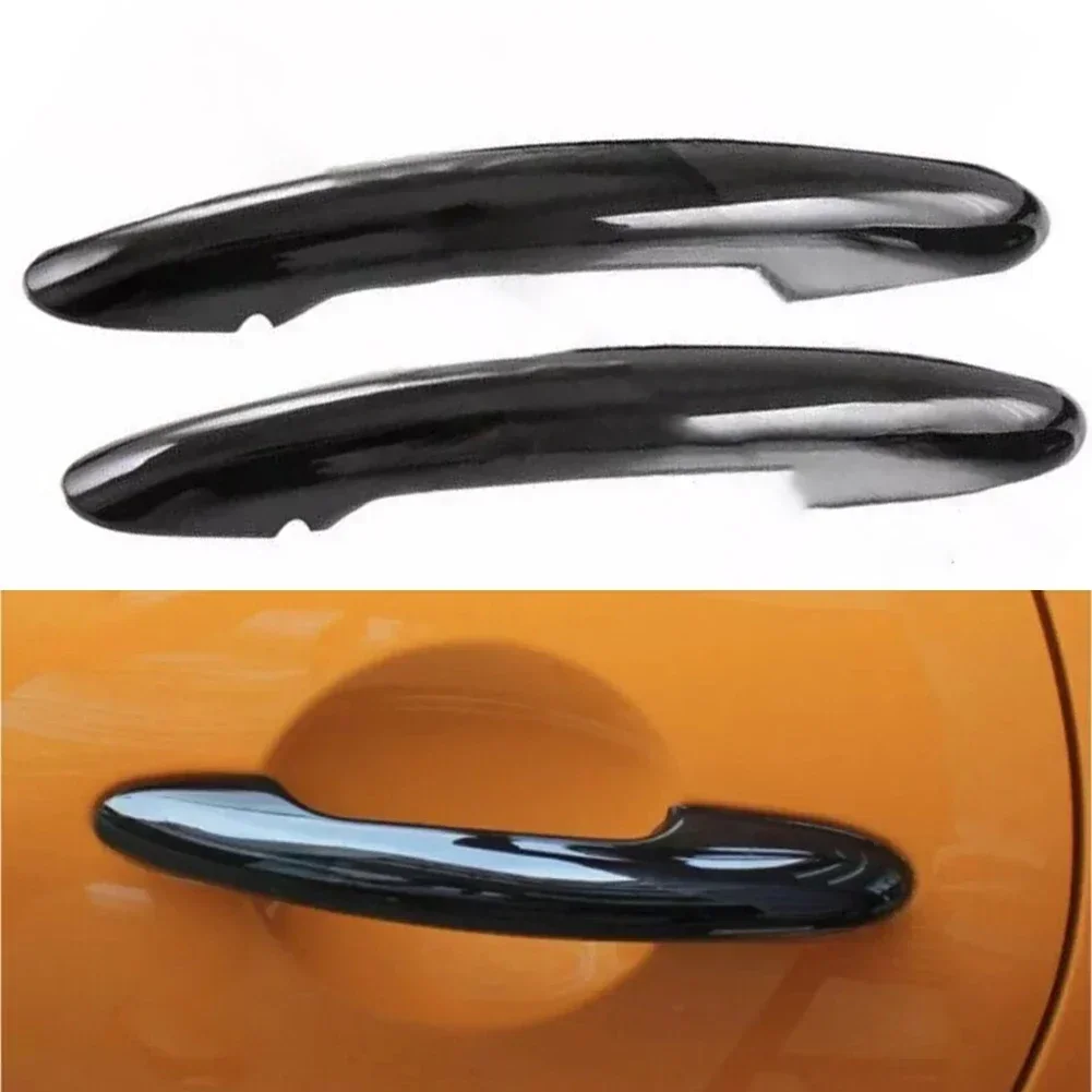 Glossy Black Door Handle Cover Trim for MINI For Cooper F54 F55 F56 F57 F60 Seamless Integration Long lasting Beauty