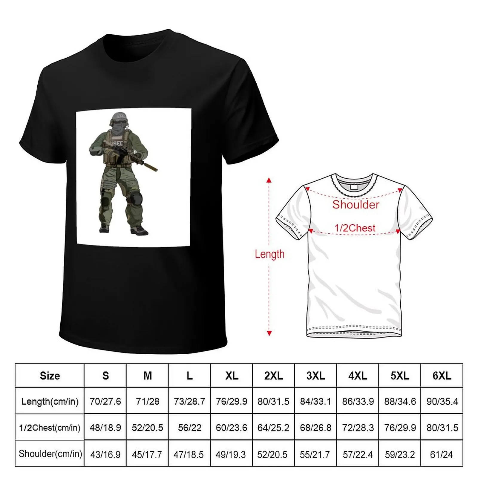 Escape from tarkov usec T-Shirt quick drying cute tops T-shirts man Luxury man compression shirt men
