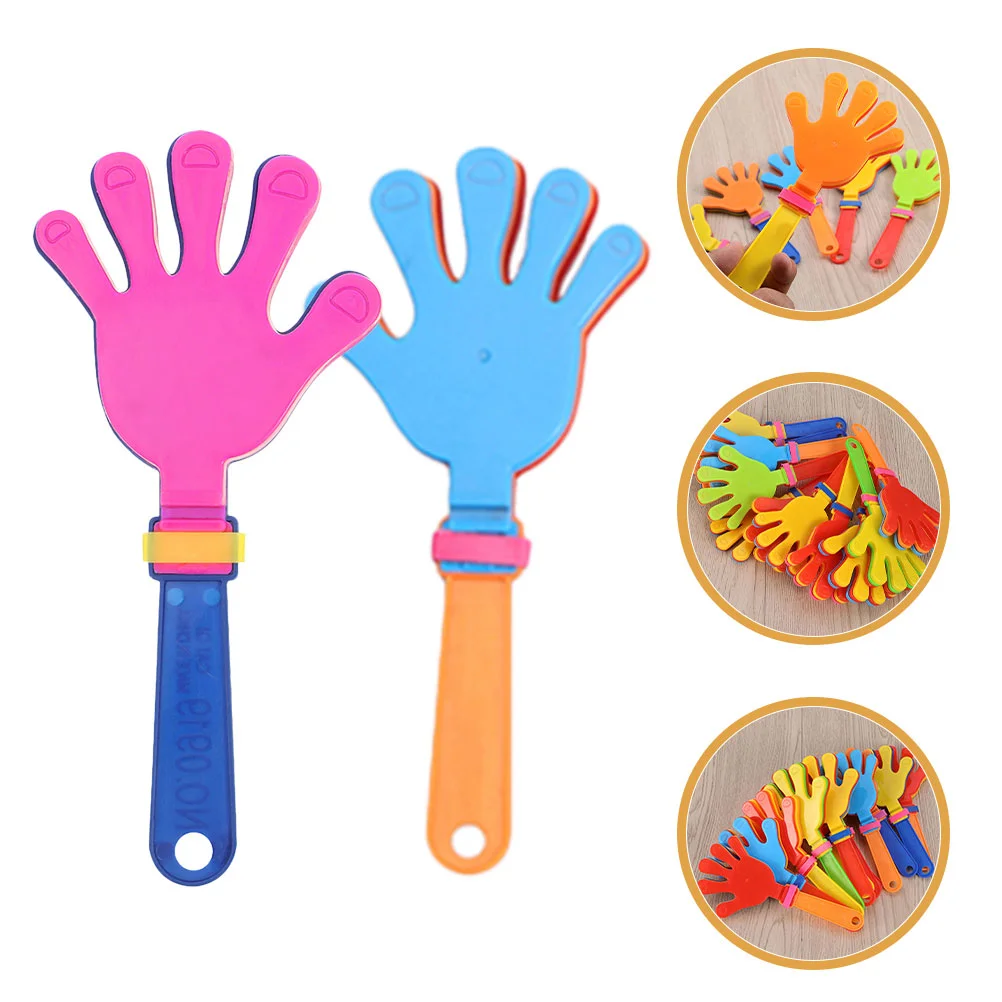 12 Pcs Hand Clapper Noise Making Toys Clappers Party Favors Plastic Colored Safe Reusable Smooth Touch Creative Fun