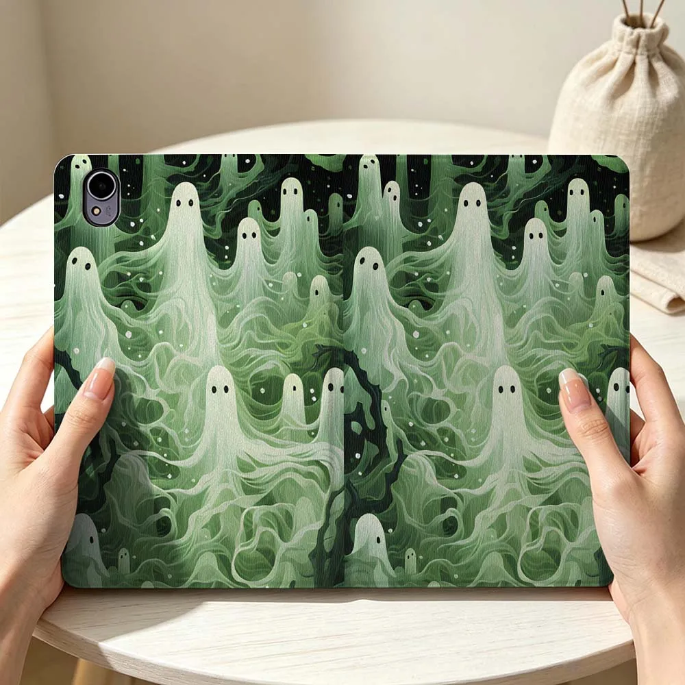 Cartoon Ghost Group Soft Pen Tray Tablet Case For Huawei MatePad MediaPad MagicPad Honor Pad 10 9 8 X10 X9 X9a S Pro