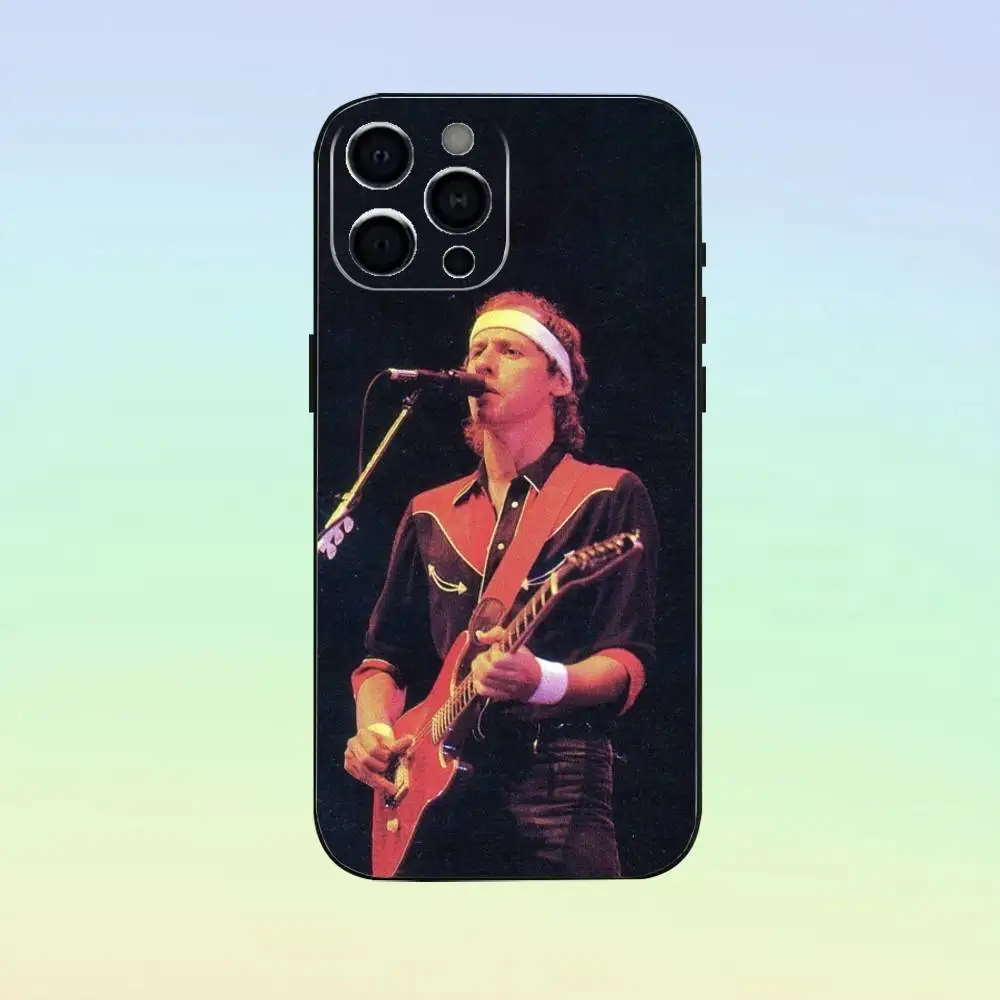 Guitar Singer M-Mark Knopfler Phone Case For iPhone 17,16,15,14,13,12,11 ,Soft Silicone Black Cover