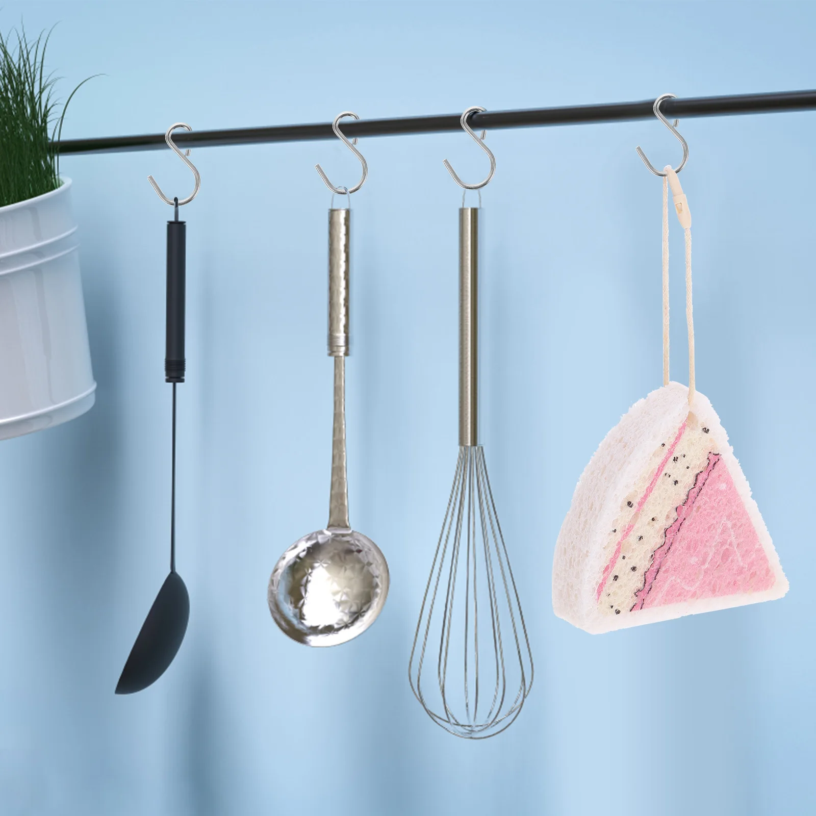 

3Pcs Kitchen Dish Sponge Scrubber Reusable Absorbent Cleaning Cloth Multi-Function Wok Sponge for Dishes Sink Stove Bathtub Tile