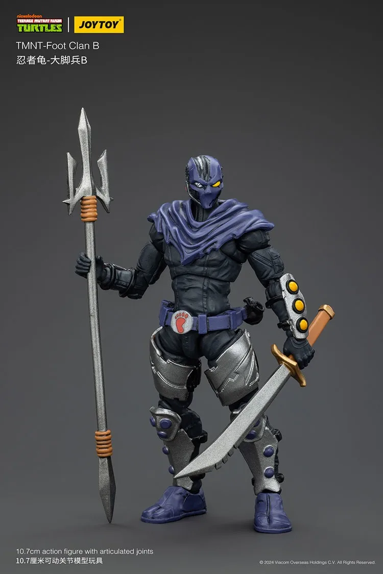 

JOYTOY TMNT-Foot Clan B Action Figures Doll Toys Collection Decoration Gift Original Model Collect Pvc Figure
