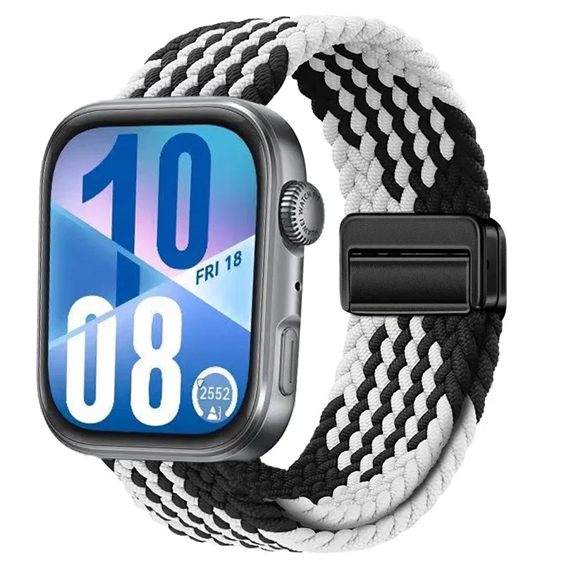 Magnetisches Schnallenarmband für Huawei Watch Fit 3/4/4 Pro Nylon-Schlaufenarmband Correa für Huawei Watch Fit 3/Fit 4 Pro Smart-Armband