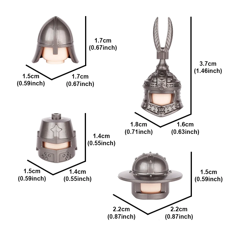 Moc-中世の軍の騎士のビルディングブロック,武器の付属品,軍の戦術ブロック,ヘルメット,城,軍隊,兵士の人物,歩兵,ギフト