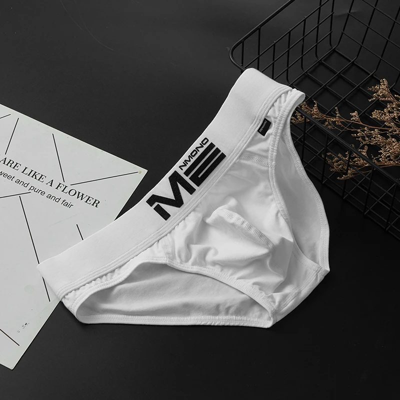 3 قطعة/الوحدة الرجال سراويل الرجال ملخصات القطن منخفضة الارتفاع مثير الراحة U-محدب الشباب نحيل الرياضة تنفس قيعان الاتجاه العلوي موجز #6