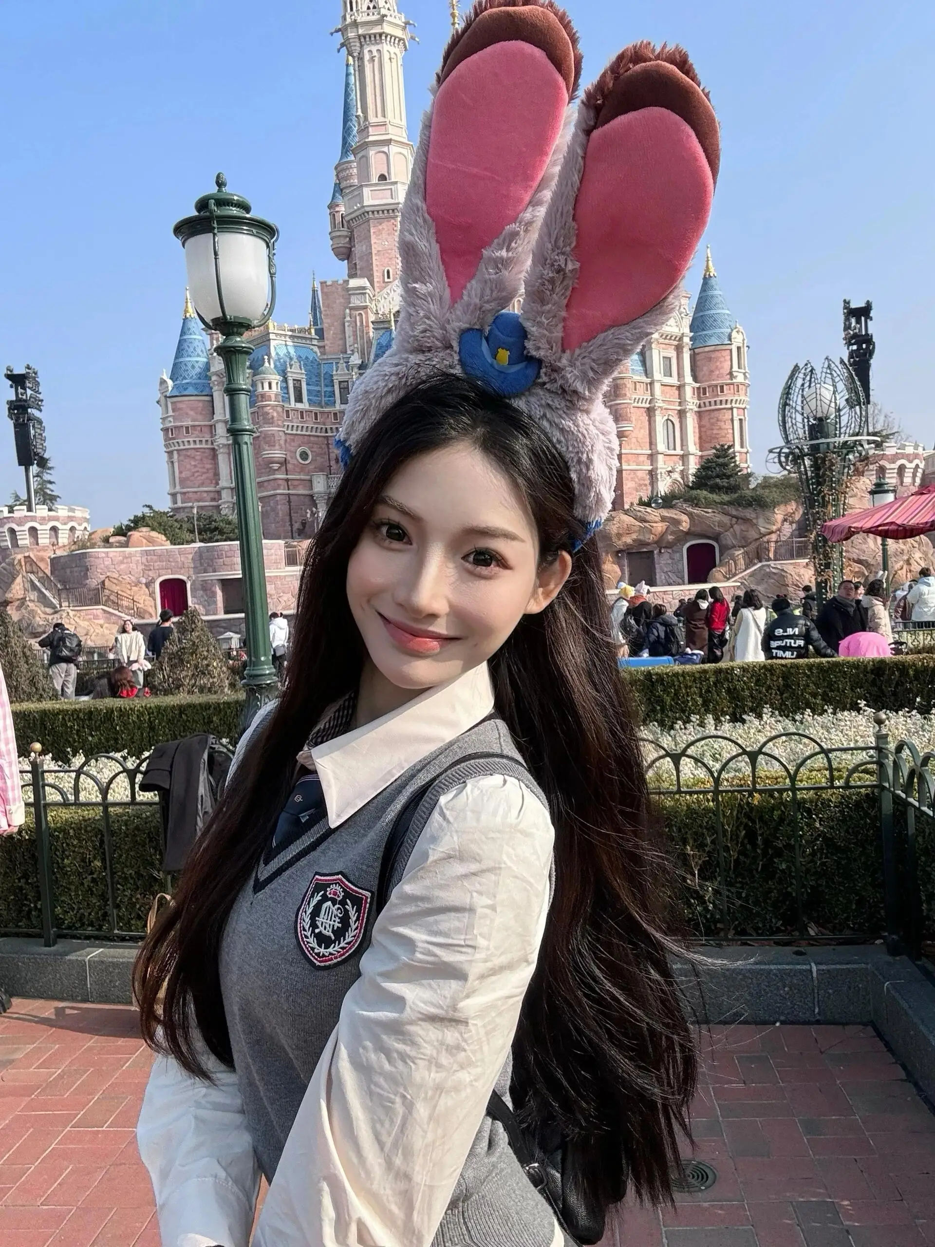 Set orm JK lavorato a maglia rosa pastello con irt e gonna loween Outfit School orm Ensemble Donna 8-25 anni