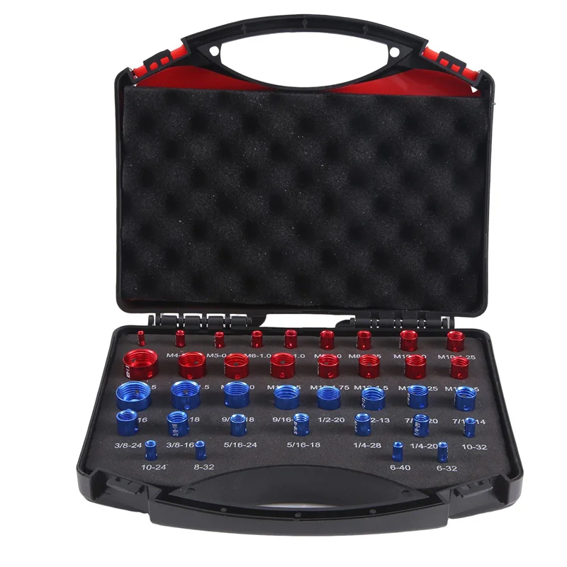 

A96I-Nut And Bolt Thread Checkers Inch & Metric Nut And Bolt Identifier Gauge Set,36 Male/Female Nut And Bolt Sizing Gauges Dura