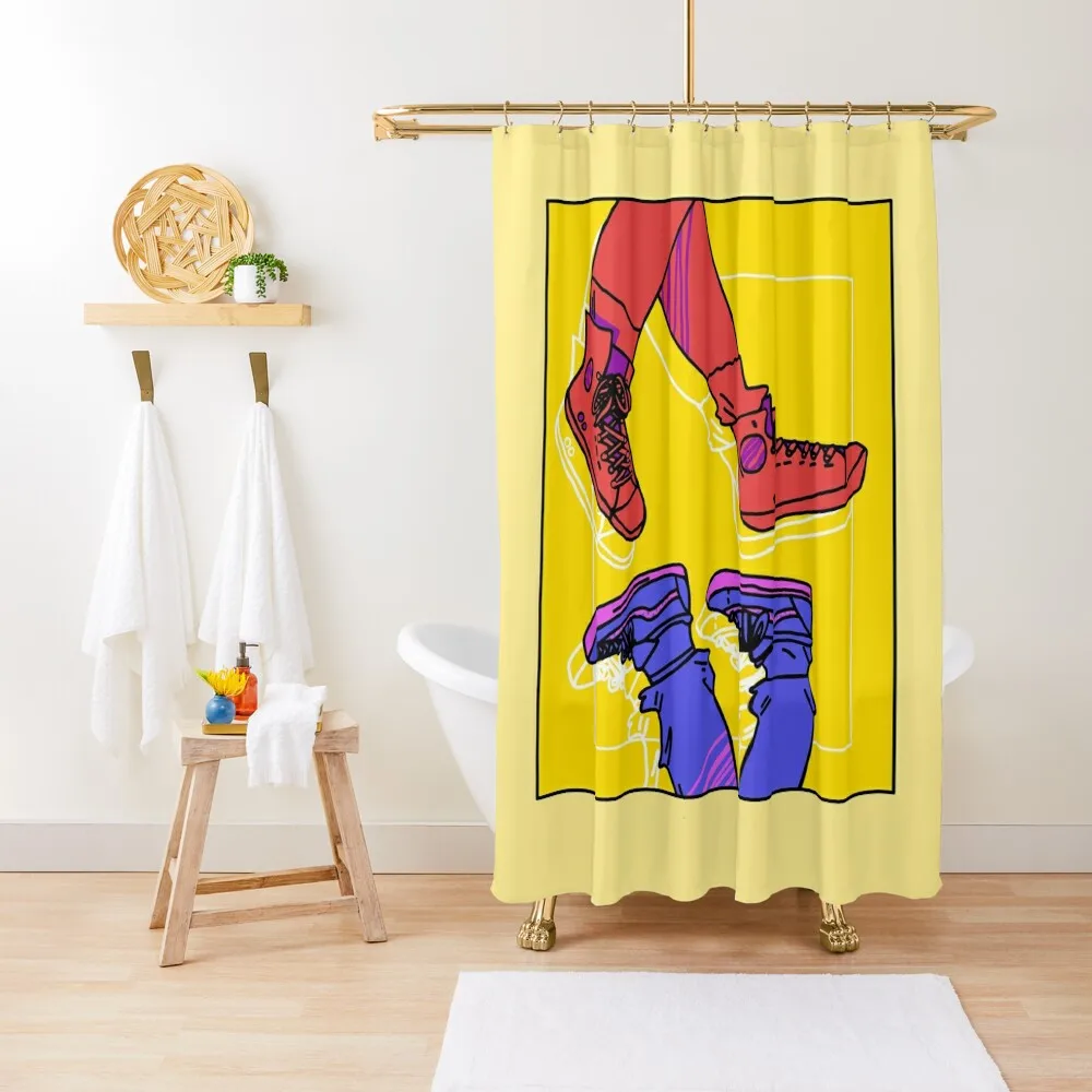 

shoes Shower Curtain Bathroom Shower Anti-Mold Waterproof Shower Bathtub Curtain