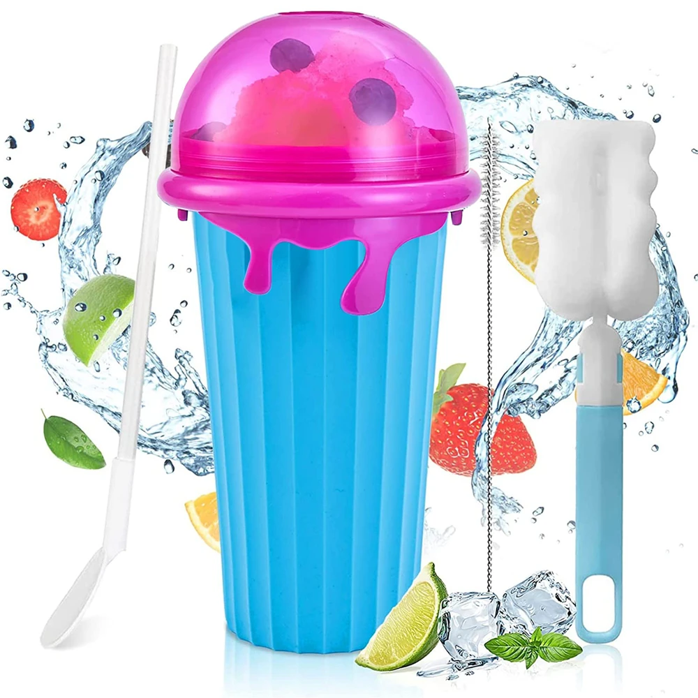Gobelet à slush, Gobelet magique à presser, Gobelets rafraîchissants, Gobelet à smoothie maison pour smoothies, Machine à glaçons DIY pour la famille