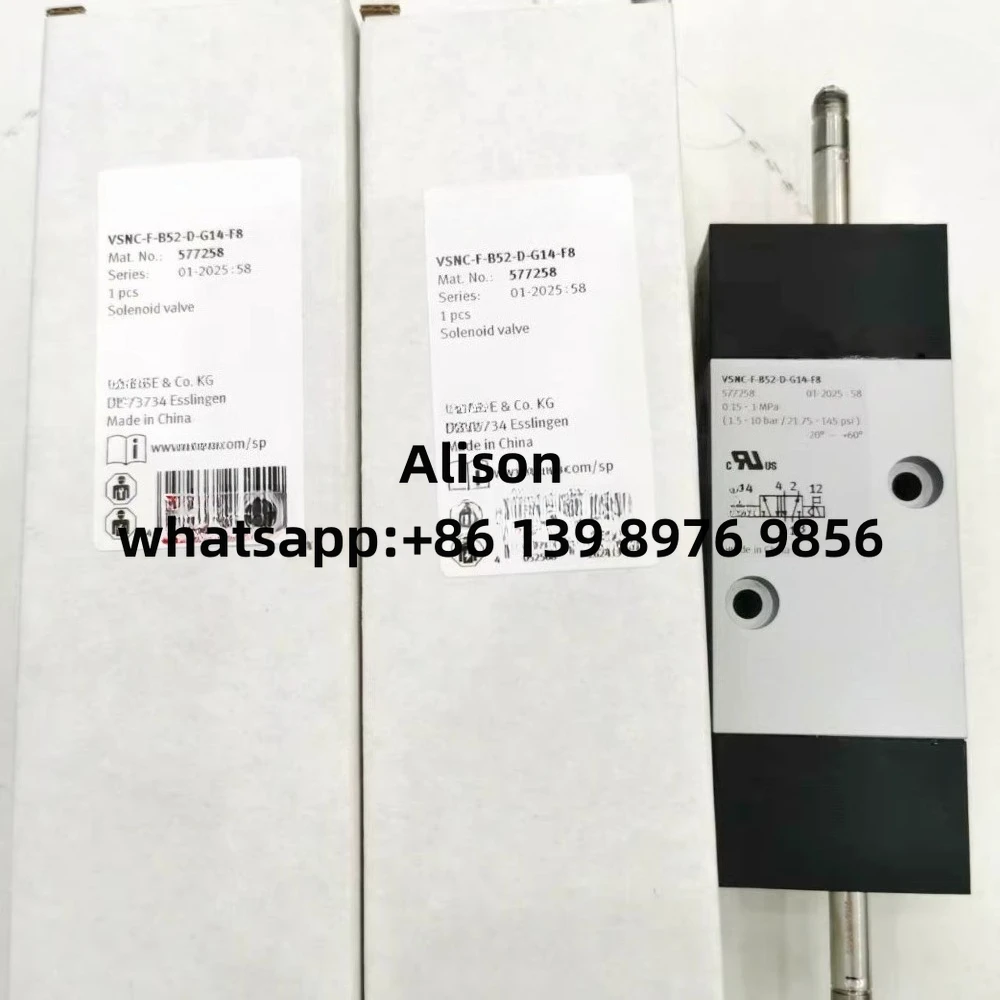 

Оригинальный электромагнитный клапан VSNC-F-B52-D-G14-F8 577258 VSNC-F-B52-D-G14-F8-1B2 577296 577295 VSNC-FC-M52-MD-G14-F8-1B2