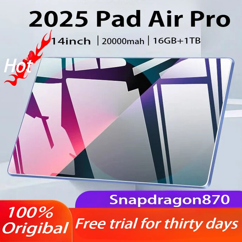 

2024 Original iPad Air Pro 14 inch 16GB RAM 1TB ROM Android 13 Core Pad Tablet PC Phone Dual Wifi android tablet