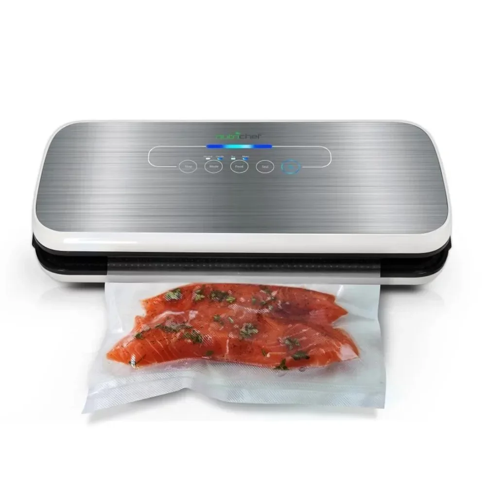 

Automatic Food Vacuum Sealer, Electric Air Sealing Preserver System (Silver)