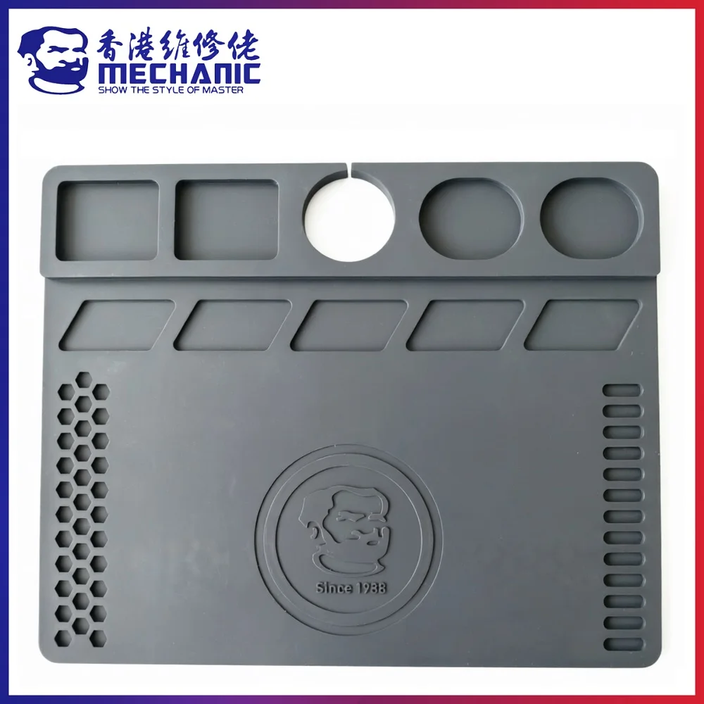 

MECHANIC V75 Silicone Work Mat Heat Resistant Anti-Static Non Magnetic 5mm Working Pad Soldering Station Phone PCB Repair Tool
