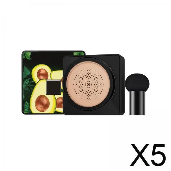 Mushroom Head Air Cushion CC Cream Brightening Face Makeup Foundation Matte Concealer Waterproof for Cosmetic Bag