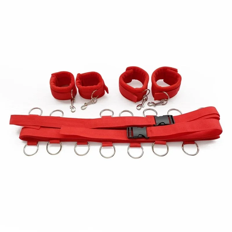 Bed Bandage Sex Toys Bondage Handcuffs Open Legs Sex Training Set Couple Fetish lovers Training Supplies