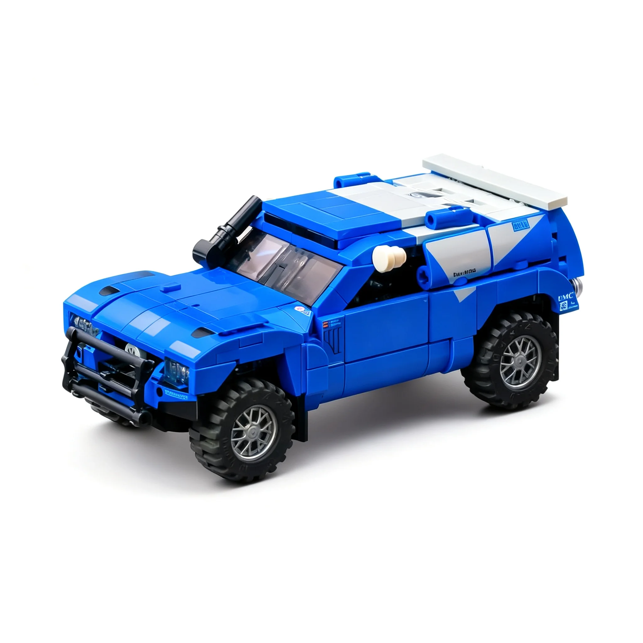 499pcs MOC city Champions Volkswagened Race Touareg Model Christmas Gift Creative Collectible For Living Room