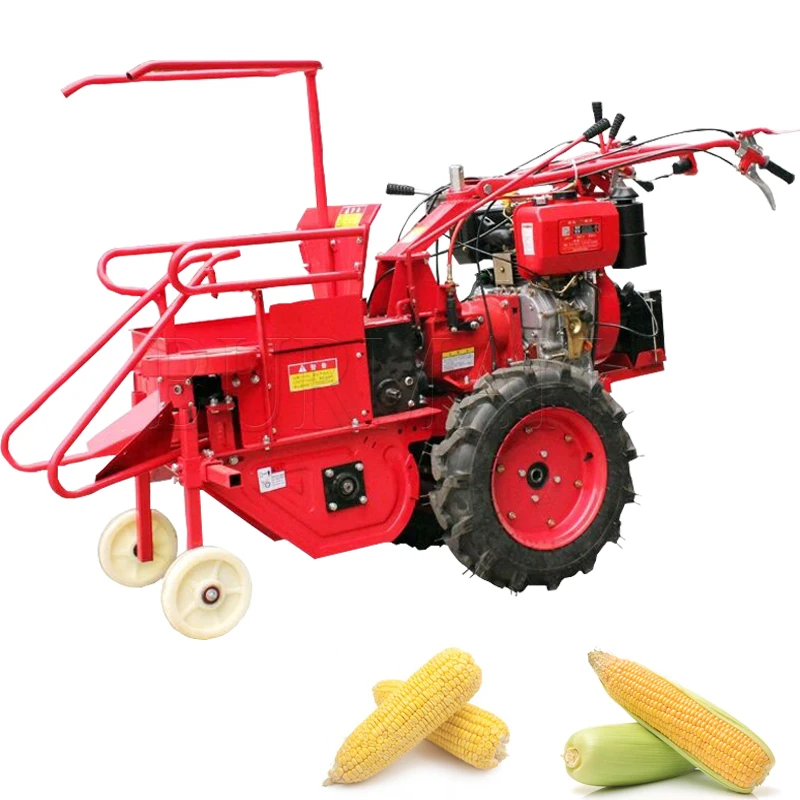 Walking Type  Maize Harvester One Row Corn Harvester Hot Selling Corn Combine Harvester