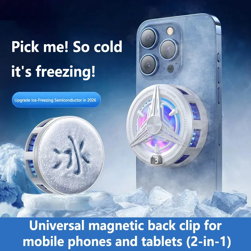 Magnetic Phone Cooler for Overheating Phones Semiconductor Cooling for Phone for Android Ideal for Gaming and Live Streaming