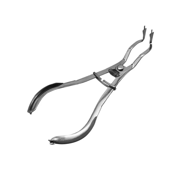 1pcs Rubber Dam Clamp  Tweezers Stainless Steel Placement Pliers . Tools with Loops s
