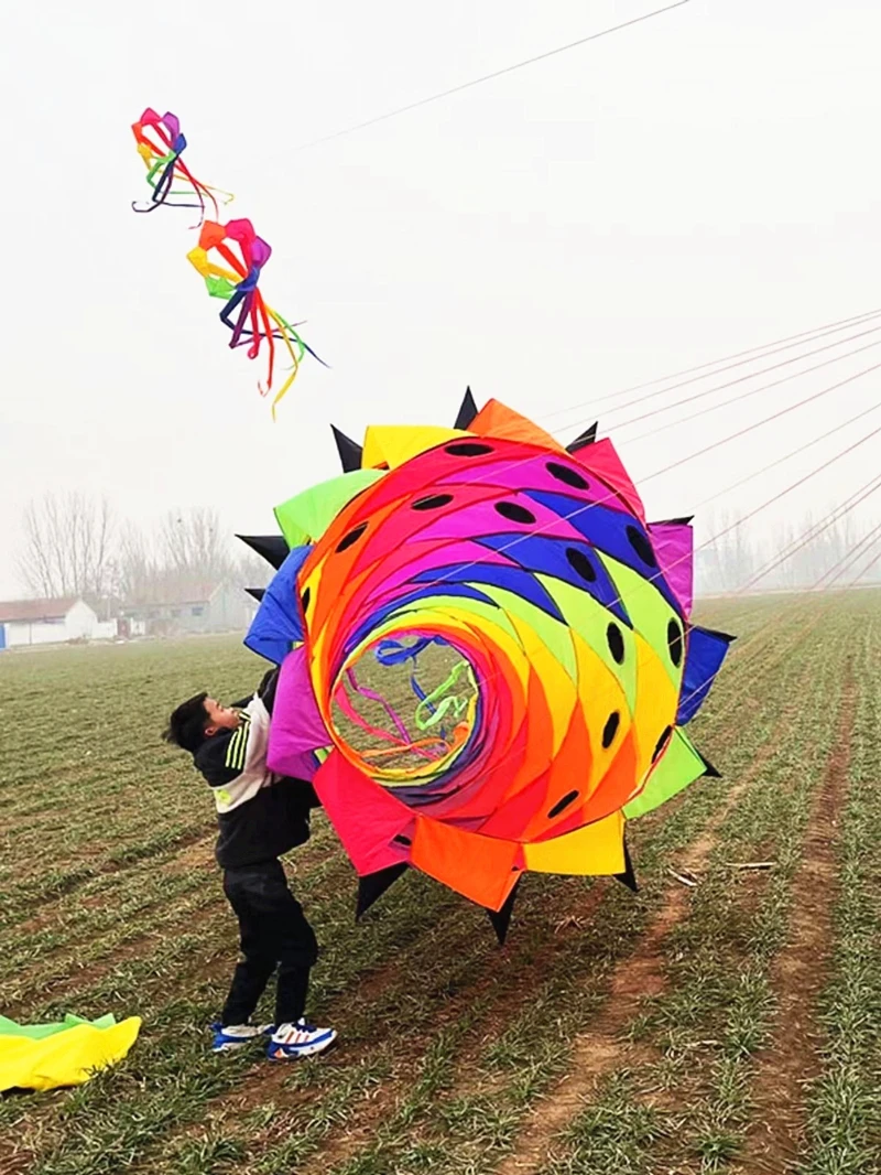 Free Shipping new kites windsocks flying octopus kites show inflatable kites power kite drill winder parafoil kite cert volant