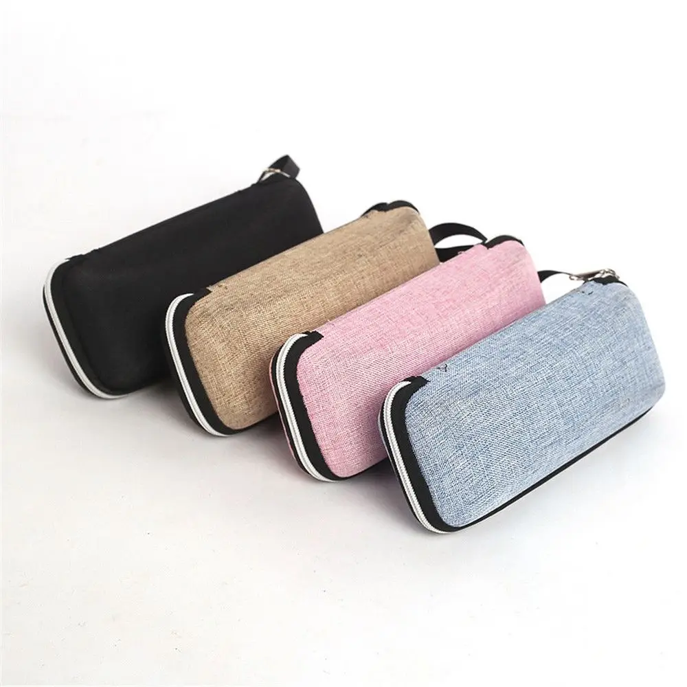 1PC New Glasses Storage Box Zipper Hard Eye Glasses Case Protable Cases for Eyewear Rectangle Pattern Box Glasses Accessories