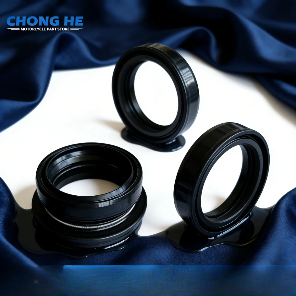 4pc/8/16pc 33x46x11 33 46 11 Motorcycle Front Shock Fork Damper Oil Seal Spring Dust Seal For Honda CMX250C Rebel CMX250 CMX 250