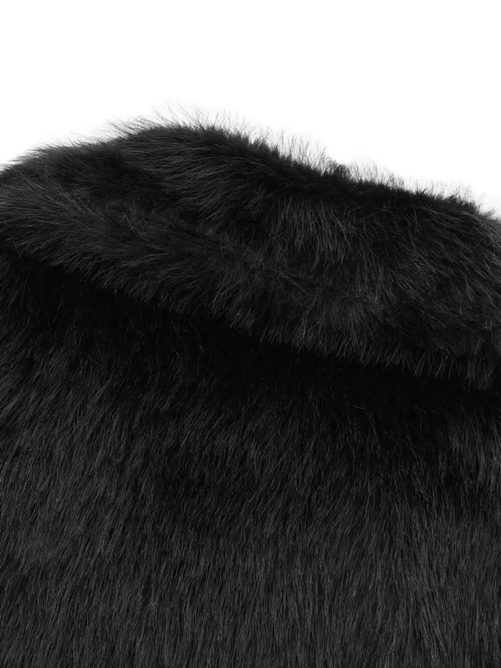 JNLEAOG femmes Faion Design effet fourrure artificielle Jaet automne nouveau Sle 43602 Thiened longue Sve Stand Version