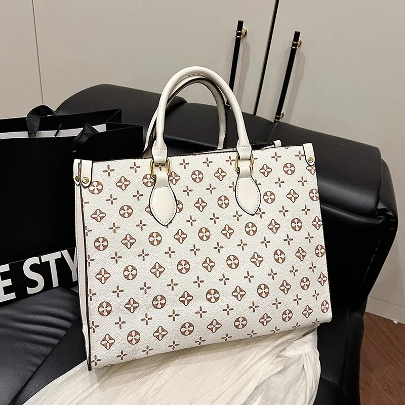 2025 New Personalized Casual Luxury Design Commuter Large-capacity Handbag, Fashionable Retro Handbag