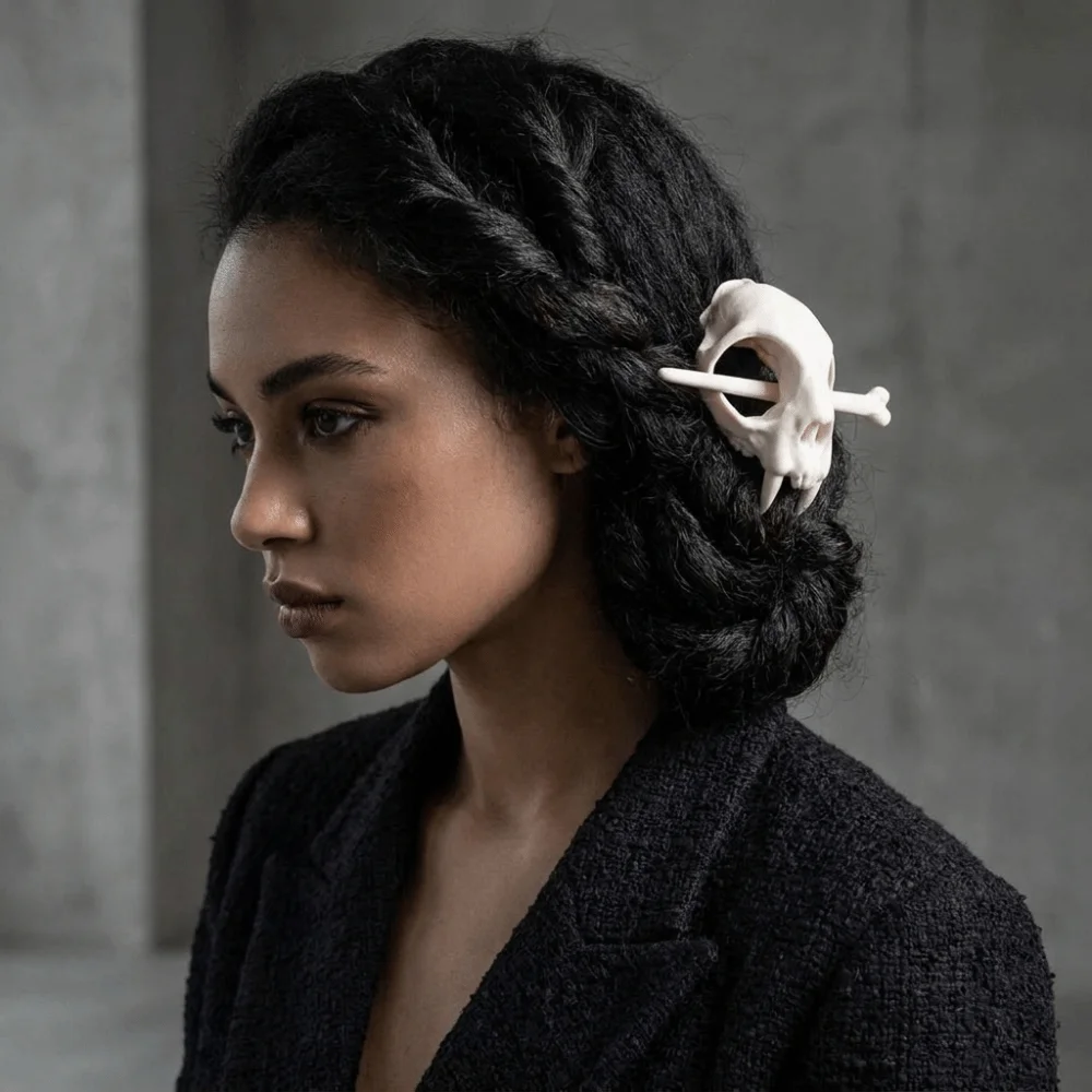 Gothic Hair Sticks Smooth Structure Lightweight Hairpins Solid Structure Portable Decorative Headwear Daily Matching