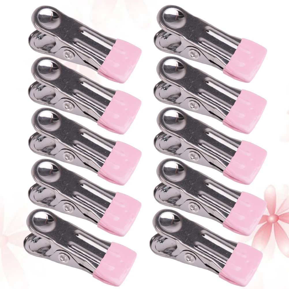 

10 Pcs Multifunctional Metal Clothes Pins Non Slip Windproof Clips For Drying Socks Towel Baby Clothes Gifts Storage