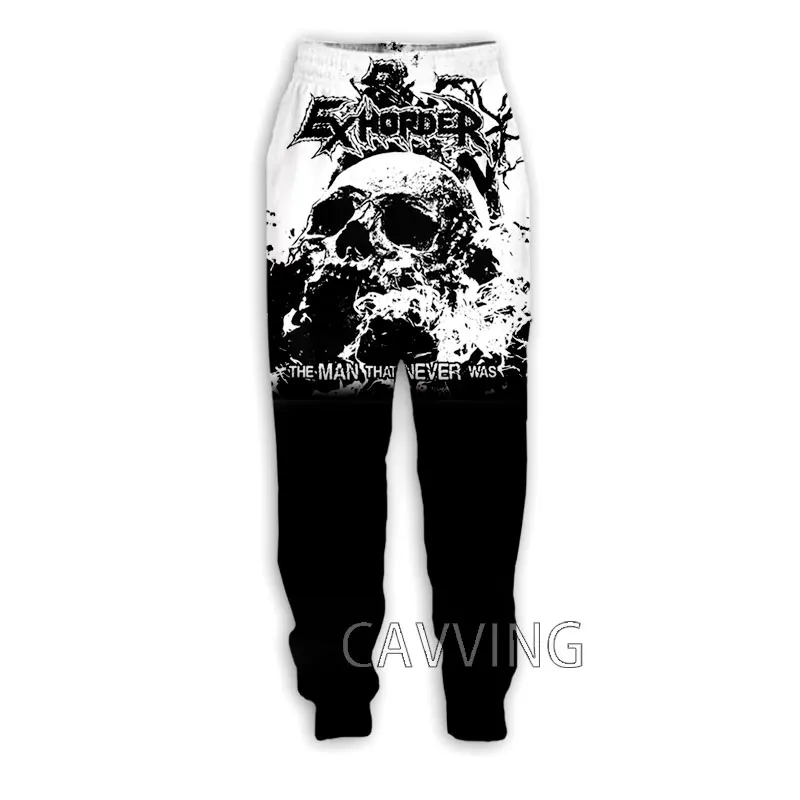 Nova Moda 3D Impressão EXHORDER Rock Casual Calças Sports Sweatpants Calças Retas Calças de Jogging Calças para Mulheres/homens