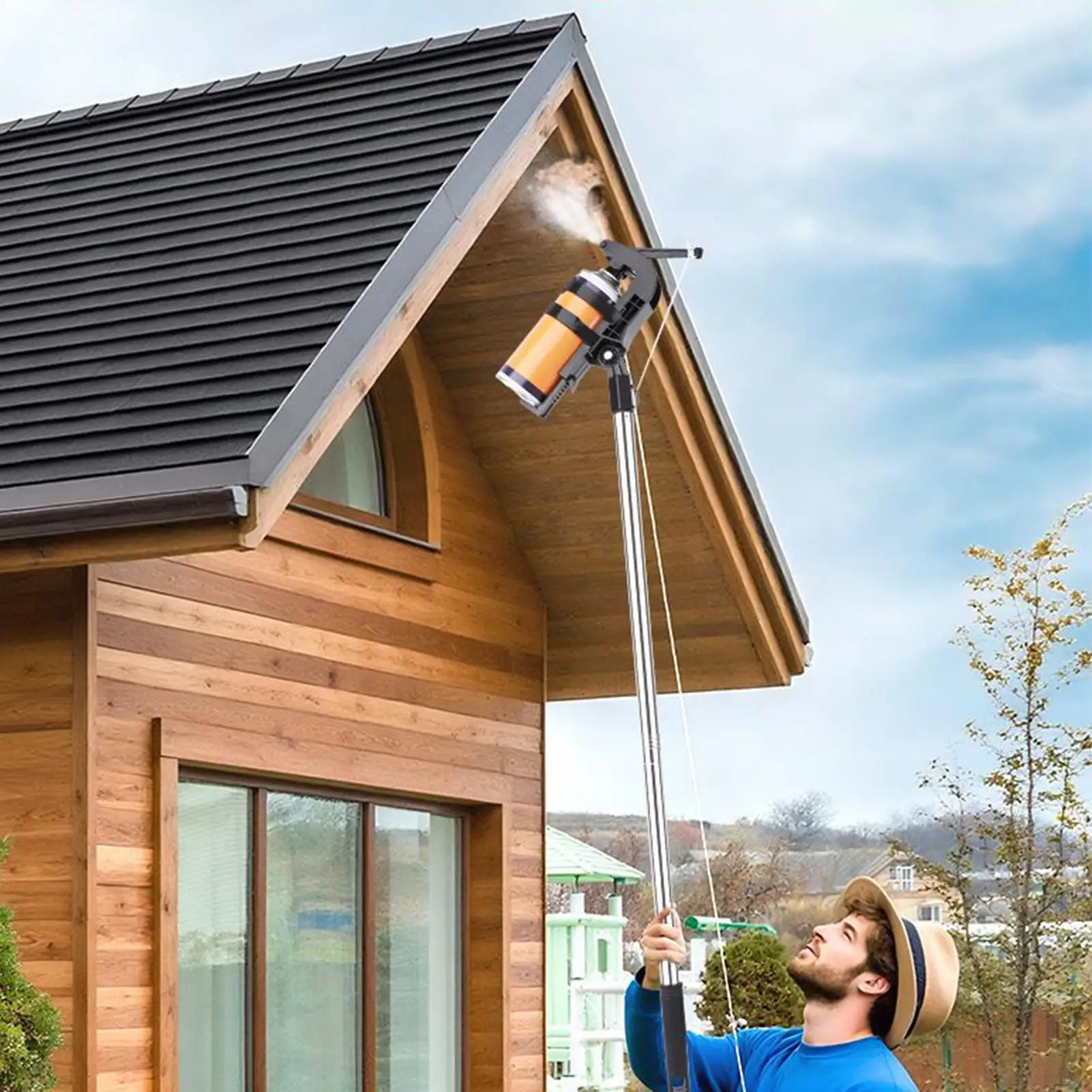 Spray Can Extension Pole Adaptor Long Range Adjustable Adapter Sprayer Accessories Wasp Spray Extension Pole For Bee Paint Tree