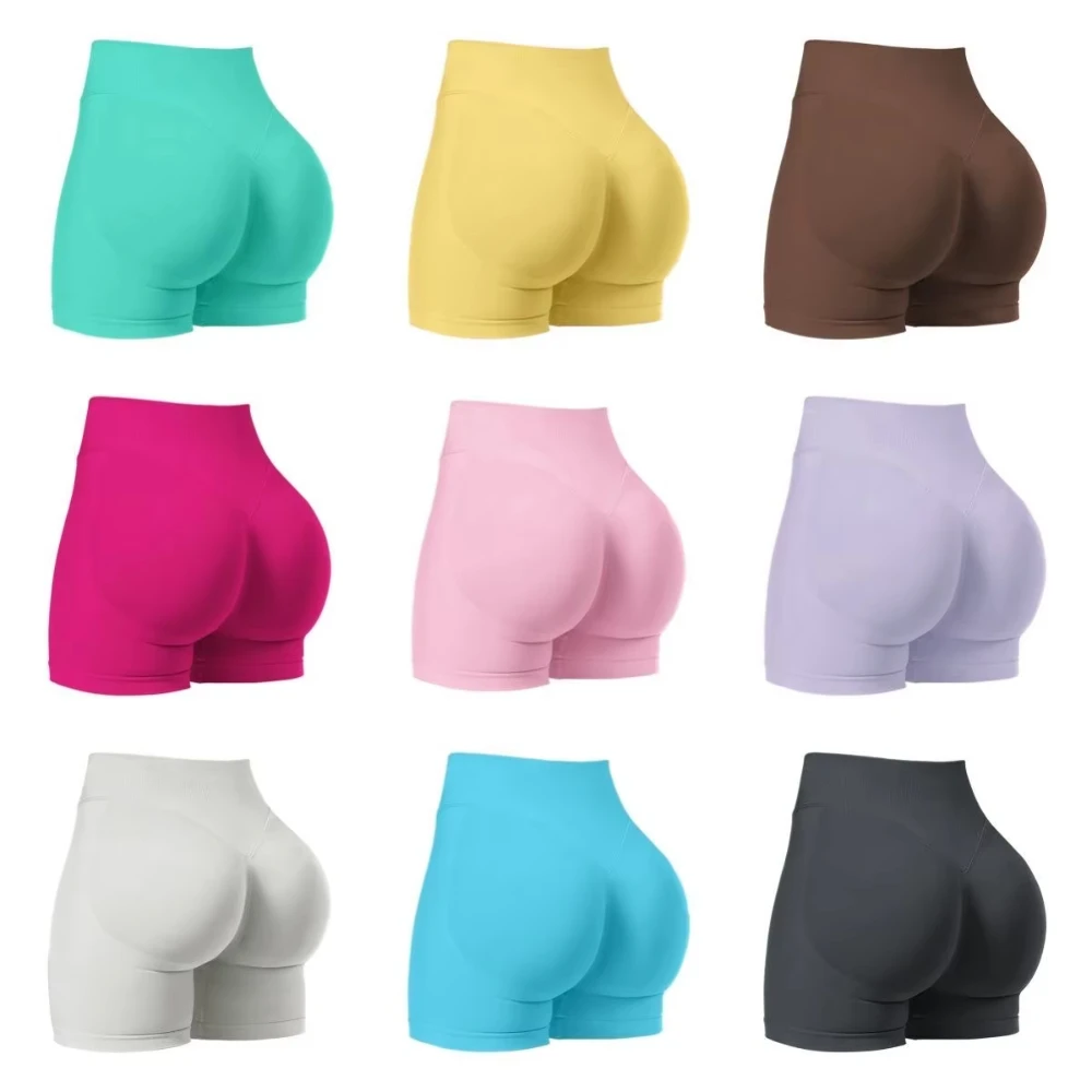 

2025 New Product Breathable High-quality Fashion Trend Sweat-absorbing Cursor-free Women's Yoga Pants Pilates Sports Shorts