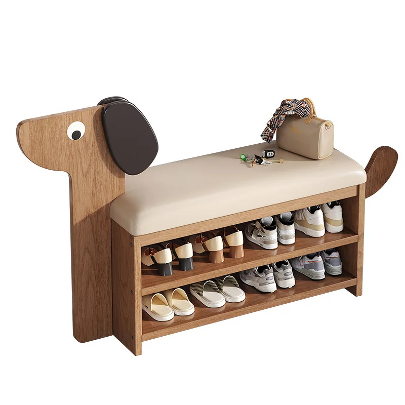 

Door household puppy shoe changing stool can be integrated with sitting storage