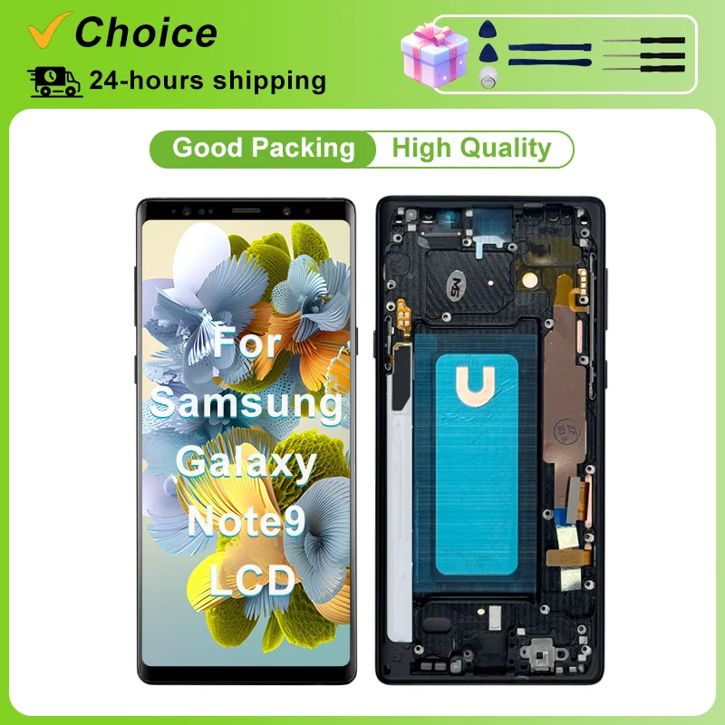 TFT For Samsung Note 9 LCD Display SM-N960F With Frame Touch Screen Digitizer Assembly For Samsung SM-N960U LCD SM-N960N Replace