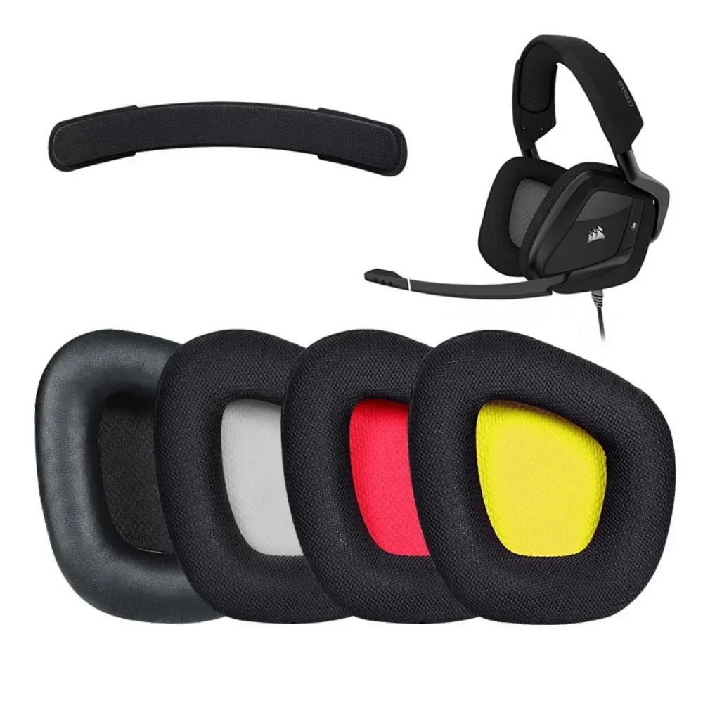 

Replace Earpads Memory Foam Ear Cushion Cover Compatible with Corsair Void RGB Elite Wireless Headset Gaming Headsets Ear Pads