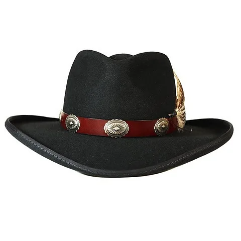 

Feather Decorated Wool Hat