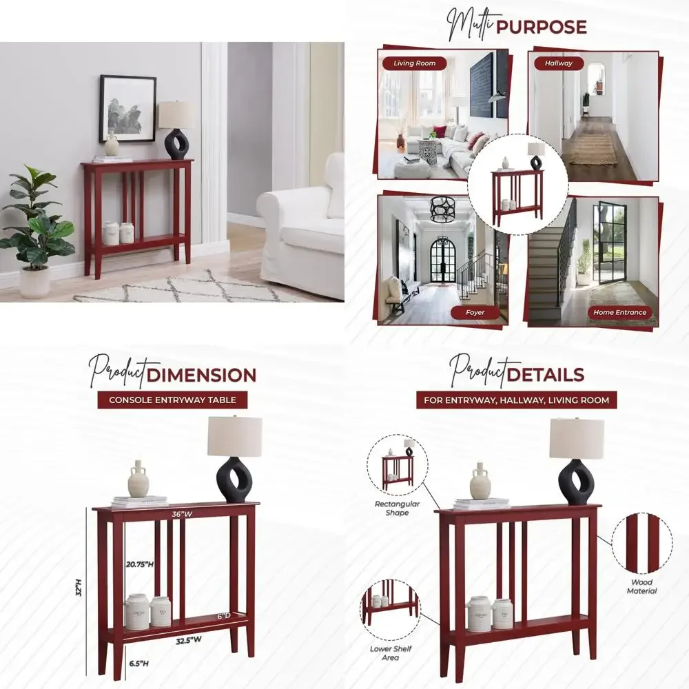 

Узкий консольный столик с местом для хранения вещей для прихожей — деревянный стол для декора прихожей — стильный и функциональный компактный стол