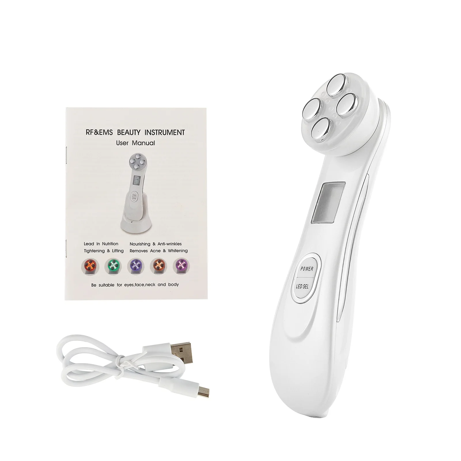 5-IN-1 RF Radio Frequency EMS Electroporation LED Photon Beauty