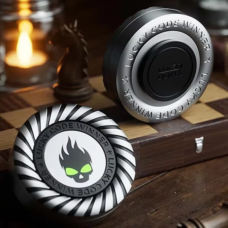 Pièce de monnaie magnétique Fidget Spinner Clicker 3 en 1, jouet anti-Stress, antistresse haptique, Mini Fidget créatif lumineux, meilleur sensoriel