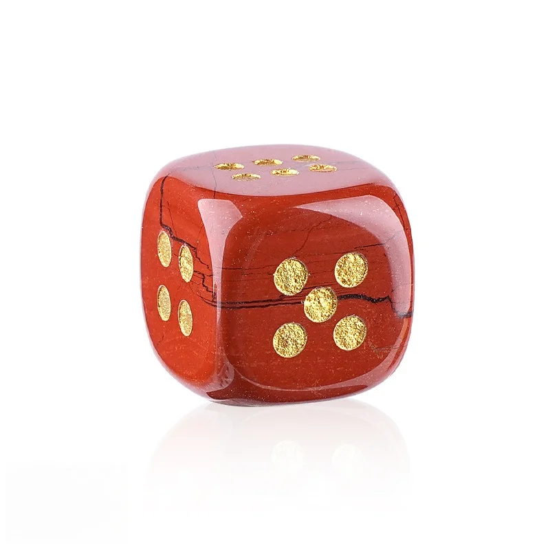15mm Natural Crystal Dice D6 Dice Tabletop Board Game Accessory Reiki Healing Pocket Stone Gift Board Game Accessories